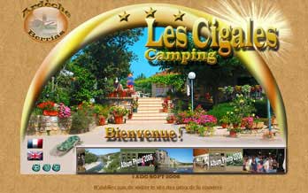 Camping les cigales en ardeche à Berrias et Casteljau en Ardèche méridionale.