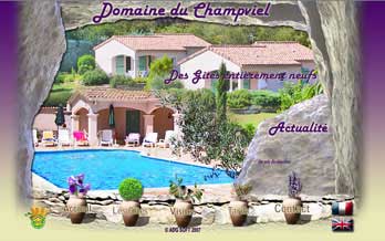 Le domaine du champviel à Maisonneuve Chandolas en Ardèche méridionale.